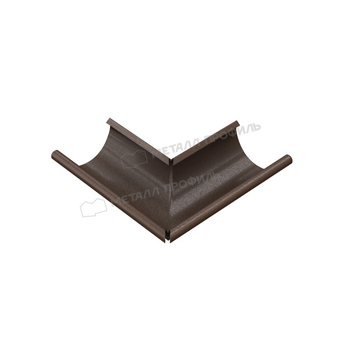 Угол желоба наружный МЕТАЛЛ ПРОФИЛЬ Foramina PUR D150 Ral 6005